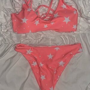 Pink Star Bikini Set